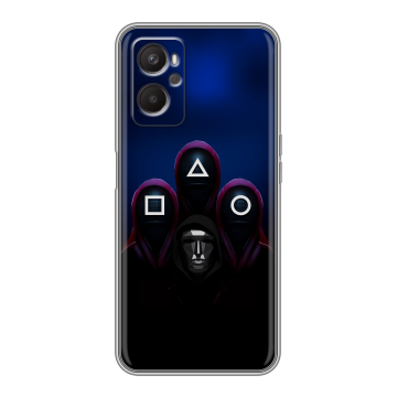 Силиконовый чехол на OPPO A96 с принтом Игра Кальмара