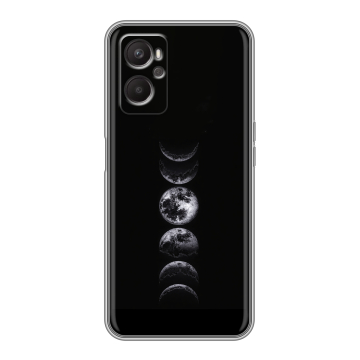 Силиконовый чехол на OPPO A96 с принтом женский