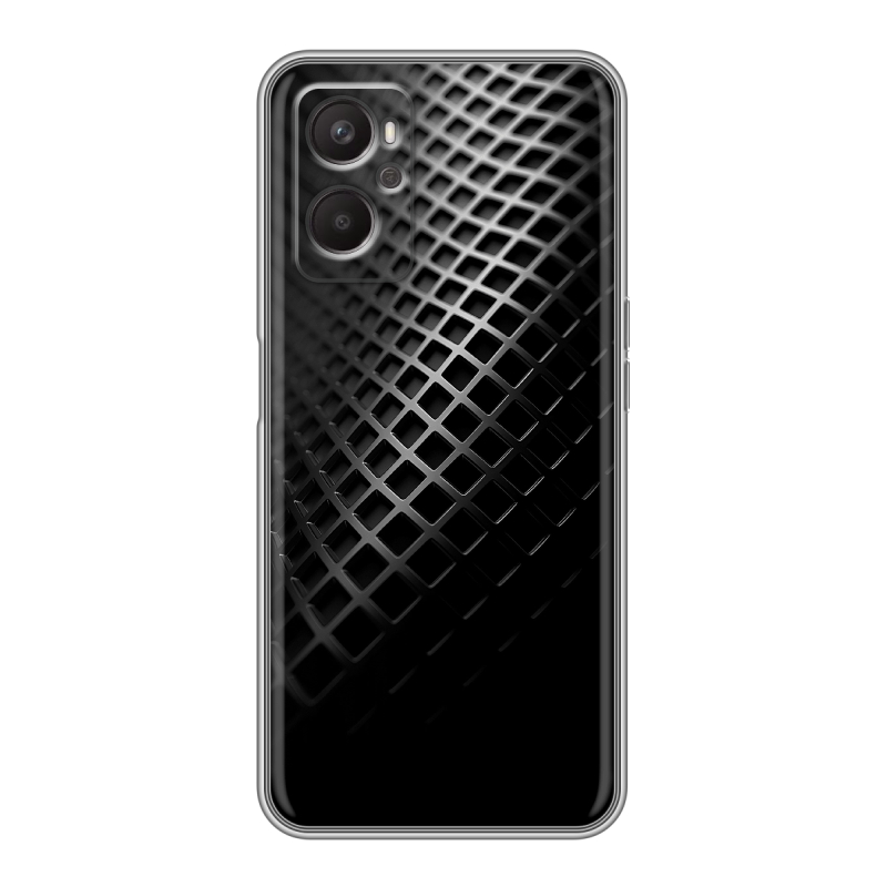 Силиконовый чехол на OPPO A96 с принтом Текстура металла Силиконовый чехол на OPPO A96 с принтом Текстура металла