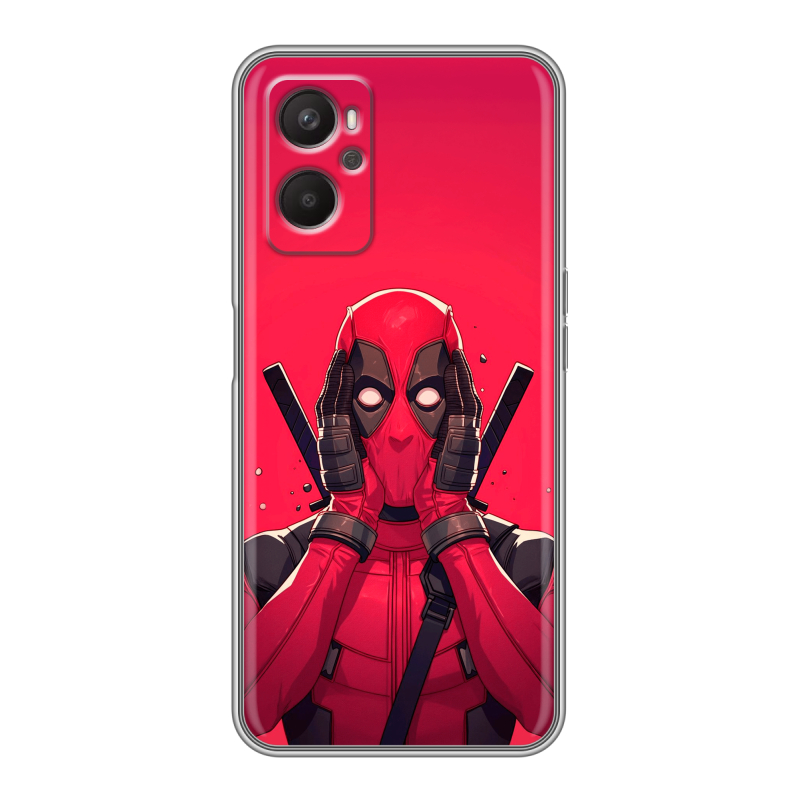 Силиконовый чехол на OPPO A96 с принтом Дедпул Deadpool Силиконовый чехол на OPPO A96 с принтом Дедпул Deadpool