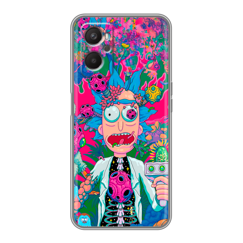 Силиконовый чехол на OPPO A96 с принтом Рик и Морти Rick Morty Силиконовый чехол на OPPO A96 с принтом Рик и Морти Rick Morty