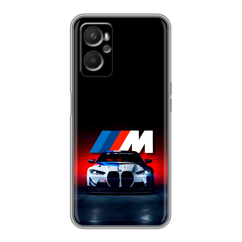Силиконовый чехол на OPPO A96 с принтом БМВ BMW Силиконовый чехол на OPPO A96 с принтом БМВ BMW