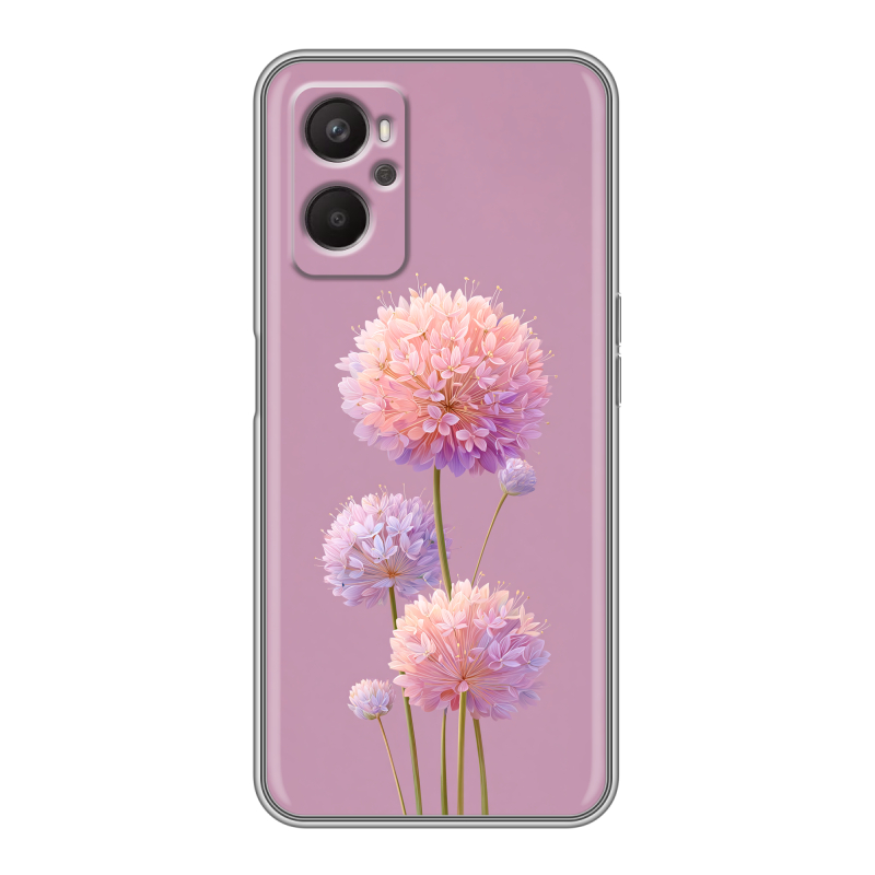 Силиконовый чехол на OPPO A96 с принтом Цветы Силиконовый чехол на OPPO A96 с принтом Цветы