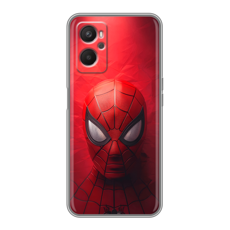 Силиконовый противоударный чехол на OPPO A96 с принтом Spiderman Человек паук Силиконовый противоударный чехол на OPPO A96 с принтом Spiderman Человек паук