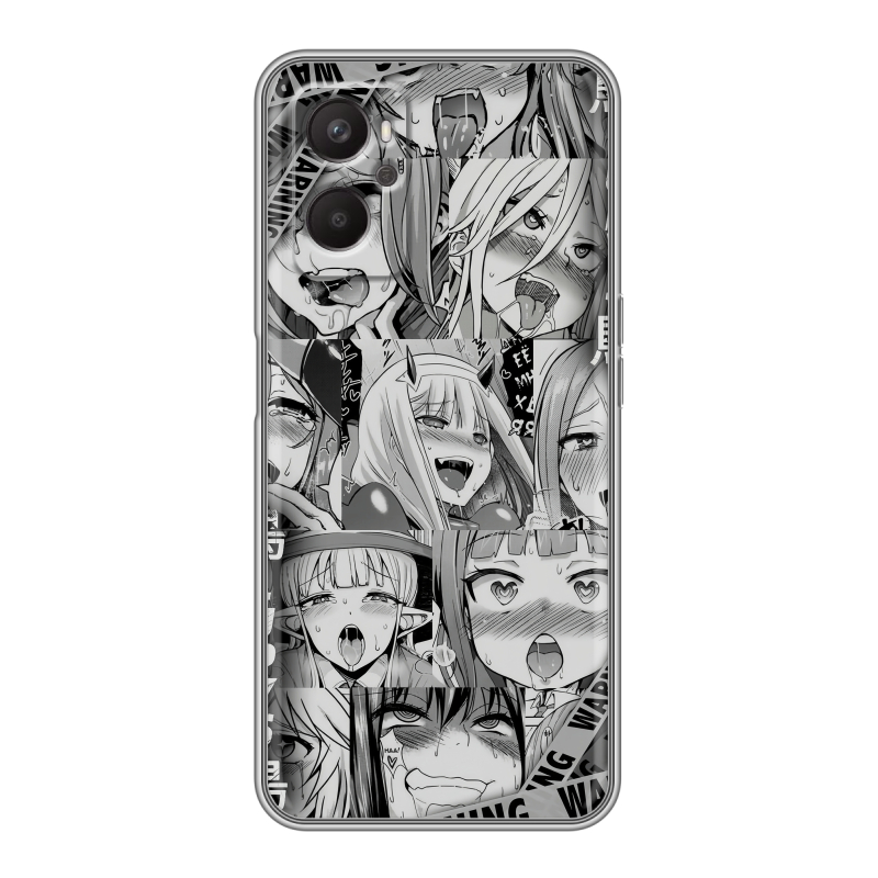 Силиконовый чехол на OPPO A96 с принтом Ahegao Ахегао Аниме Силиконовый чехол на OPPO A96 с принтом Ahegao Ахегао Аниме