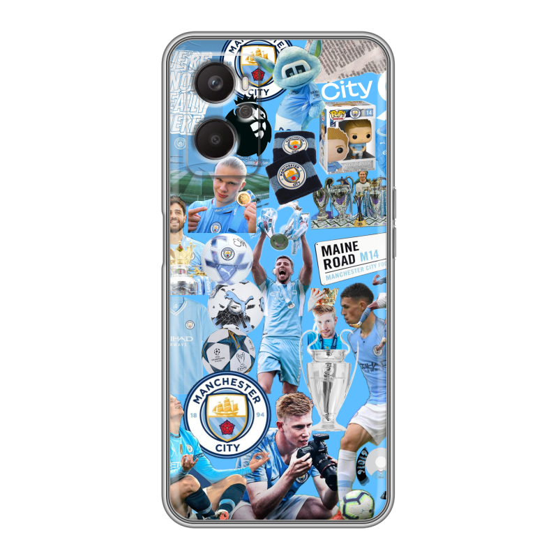 Силиконовый чехол на OPPO A96 с принтом Man City Манчестер Сити Силиконовый чехол на OPPO A96 с принтом Man City Манчестер Сити