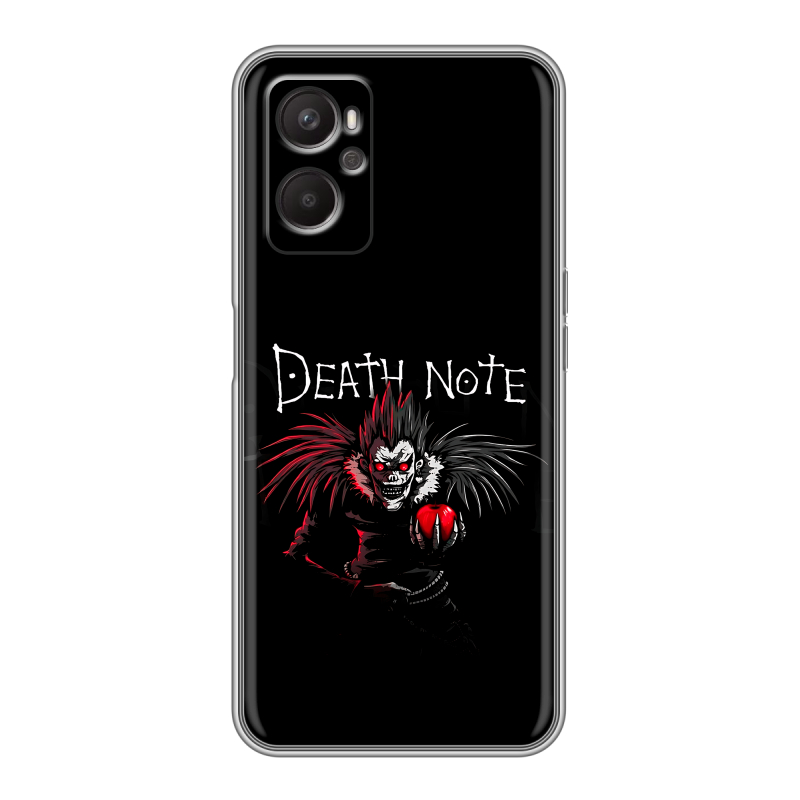 Силиконовый противоударный чехол на OPPO A96 с принтом Death note Тетрадь смерти Силиконовый противоударный чехол на OPPO A96 с принтом Death note Тетрадь смерти