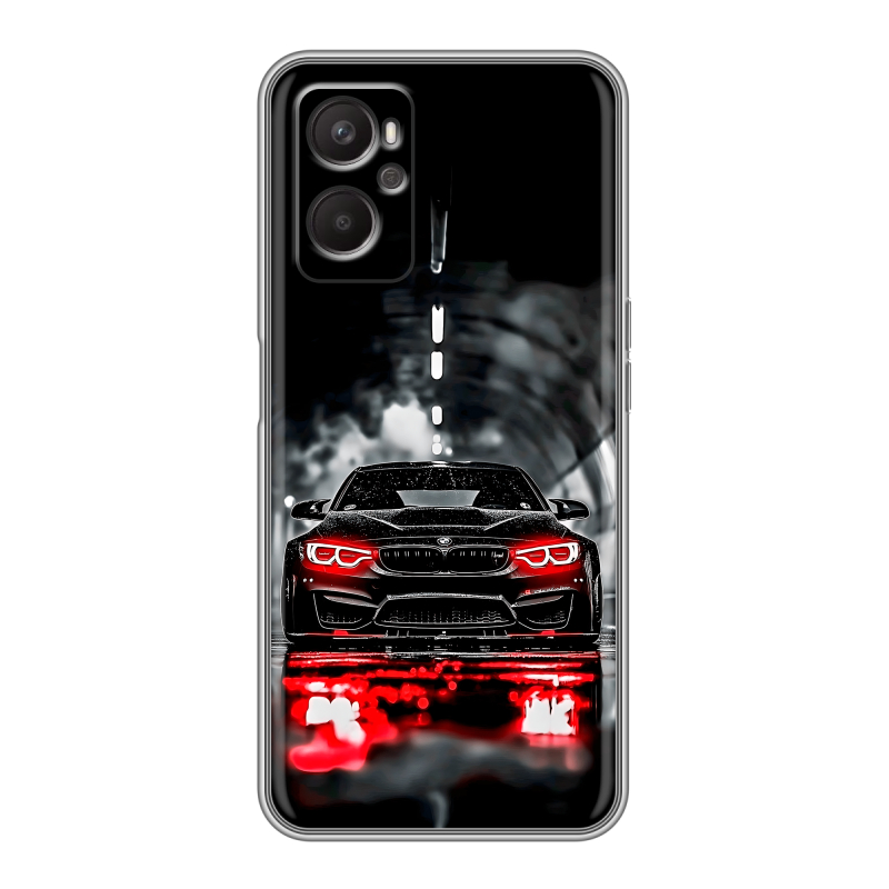 Силиконовый чехол на OPPO A96 с принтом BMW БМВ Силиконовый чехол на OPPO A96 с принтом BMW БМВ