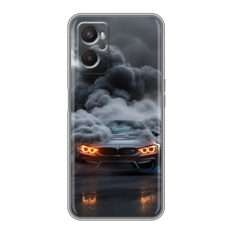 Силиконовый чехол на OPPO A96 с принтом BMW БМВ Силиконовый чехол на OPPO A96 с принтом BMW БМВ