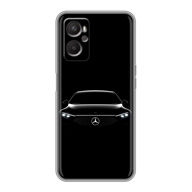 Силиконовый противоударный чехол на OPPO A96 с принтом Mercedes Мерседес Силиконовый противоударный чехол на OPPO A96 с принтом Mercedes Мерседес