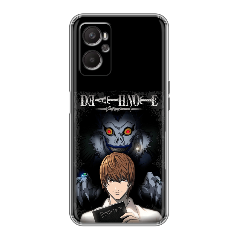 Силиконовый чехол на OPPO A96 с принтом Death note Тетрадь смерти Силиконовый чехол на OPPO A96 с принтом Death note Тетрадь смерти