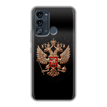 Силиконовый чехол на Itel Vision 3 с принтом Герб России Силиконовый чехол на Itel Vision 3 с принтом Герб России