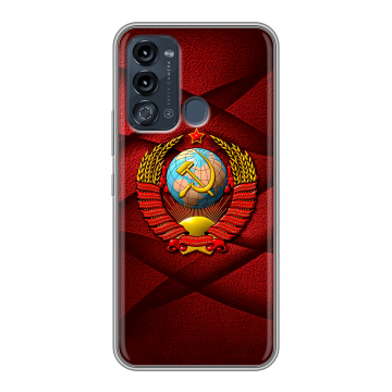Силиконовый чехол на Itel Vision 3 с принтом Герб СССР Силиконовый чехол на Itel Vision 3 с принтом Герб СССР