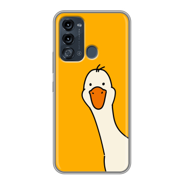 Силиконовый чехол на Itel Vision 3 с принтом Утка Силиконовый чехол на Itel Vision 3 с принтом Утка