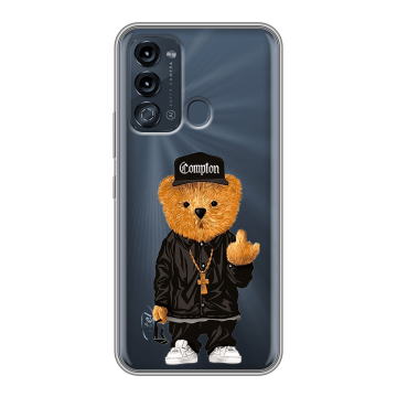 Силиконовый чехол на Itel Vision 3 с принтом Мишка Силиконовый чехол на Itel Vision 3 с принтом Мишка