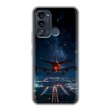 Силиконовый чехол на Itel Vision 3 с принтом самолет Силиконовый чехол на Itel Vision 3 с принтом самолет