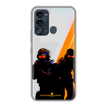 Силиконовый чехол на Itel Vision 3 с принтом Контер страйк Counter strike Силиконовый чехол на Itel Vision 3 с принтом Контер страйк Counter strike