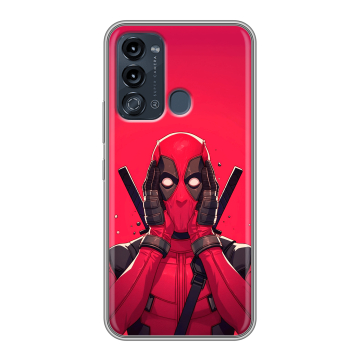 Силиконовый чехол на Itel Vision 3 с принтом Дедпул Deadpool Силиконовый чехол на Itel Vision 3 с принтом Дедпул Deadpool