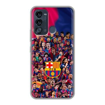 Силиконовый чехол на Itel Vision 3 с принтом Барселона Barcelona