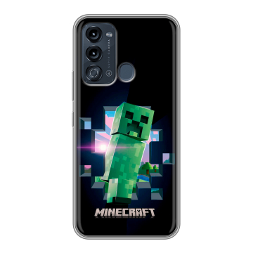 Силиконовый чехол на Itel Vision 3 с принтом Майнкрафт Minecraft Силиконовый чехол на Itel Vision 3 с принтом Майнкрафт Minecraft