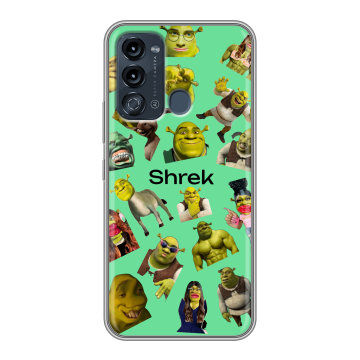 Силиконовый чехол на Itel Vision 3 с принтом Шрек Shrek Силиконовый чехол на Itel Vision 3 с принтом Шрек Shrek
