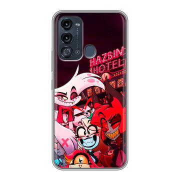 Силиконовый чехол на Itel Vision 3 с принтом Hazbin Hotel Отель Хазбин Силиконовый чехол на Itel Vision 3 с принтом Hazbin Hotel Отель Хазбин