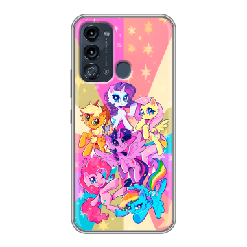 Силиконовый чехол на Itel Vision 3 с принтом My little pony Дружба чудо Силиконовый чехол на Itel Vision 3 с принтом My little pony Дружба чудо