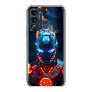 Силиконовый чехол на Itel Vision 3 с принтом IronMan Железный человек Силиконовый чехол на Itel Vision 3 с принтом IronMan Железный человек