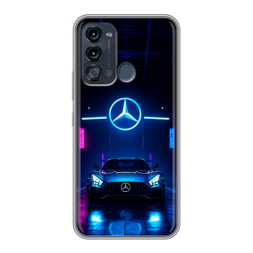 Силиконовый чехол на Itel Vision 3 с принтом Mercedes Мерседес Силиконовый чехол на Itel Vision 3 с принтом Mercedes Мерседес