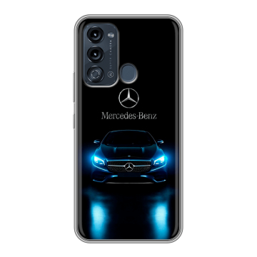 Силиконовый чехол на Itel Vision 3 с принтом Mercedes Мерседес