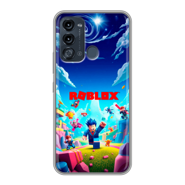 Силиконовый чехол на Itel Vision 3 с принтом Roblox Роблокс Силиконовый чехол на Itel Vision 3 с принтом Roblox Роблокс