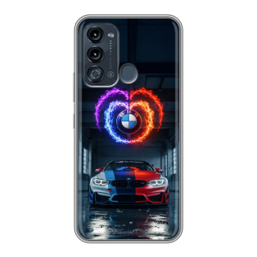 Силиконовый чехол на Itel Vision 3 с принтом BMW БМВ Силиконовый чехол на Itel Vision 3 с принтом BMW БМВ