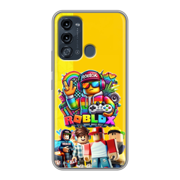 Силиконовый чехол на Itel Vision 3 с принтом Roblox Роблокс Силиконовый чехол на Itel Vision 3 с принтом Roblox Роблокс