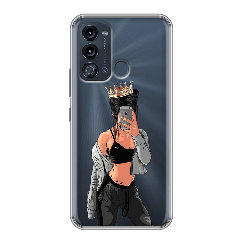 Силиконовый чехол на Itel Vision 3 с принтом Женские принты Силиконовый чехол на Itel Vision 3 с принтом Женские принты