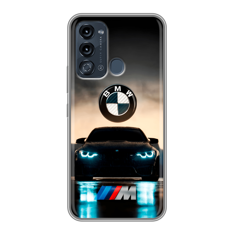 Силиконовый чехол на Itel Vision 3 с принтом БМВ BMW Силиконовый чехол на Itel Vision 3 с принтом БМВ BMW