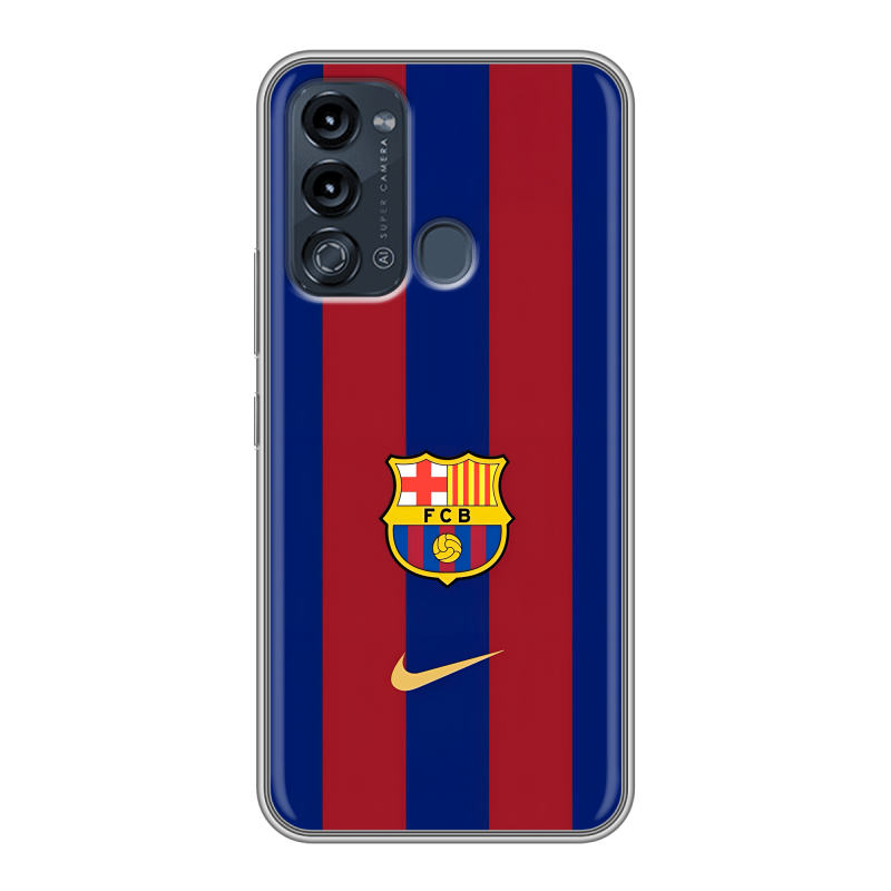 Силиконовый противоударный чехол на Itel Vision 3 с принтом Барселона Barcelona Силиконовый противоударный чехол на Itel Vision 3 с принтом Барселона Barcelona