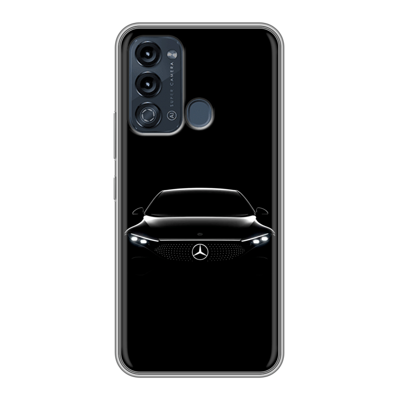 Силиконовый противоударный чехол на Itel Vision 3 с принтом Mercedes Мерседес Силиконовый противоударный чехол на Itel Vision 3 с принтом Mercedes Мерседес