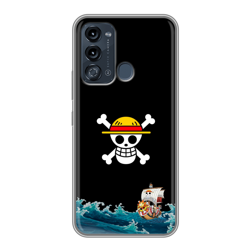 Силиконовый противоударный чехол на Itel Vision 3 с принтом One Piece Ван Пис Силиконовый противоударный чехол на Itel Vision 3 с принтом One Piece Ван Пис