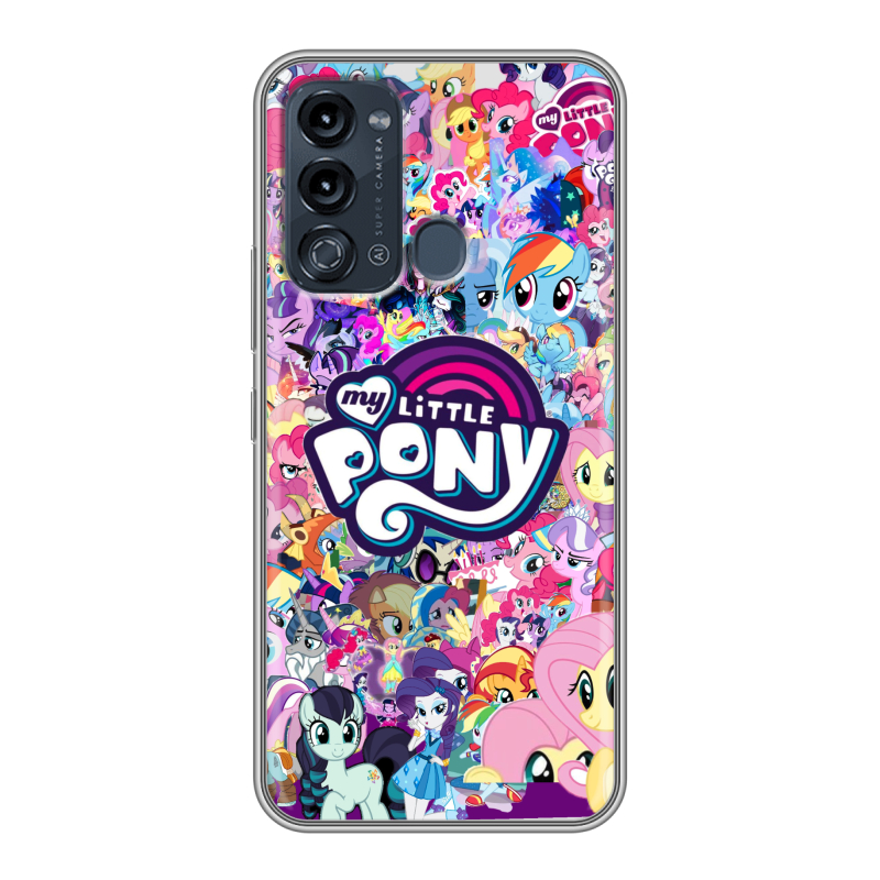 Силиконовый противоударный чехол на Itel Vision 3 с принтом My little pony Дружба чудо Силиконовый противоударный чехол на Itel Vision 3 с принтом My little pony Дружба чудо