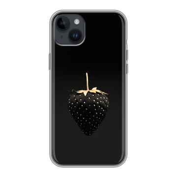 Силиконовый чехол на Iphone 14 Plus с принтом Черная клубника
