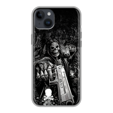Силиконовый чехол на Iphone 14 Plus с принтом Скелет
