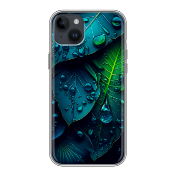 Силиконовый чехол на Iphone 14 Plus с принтом Листья