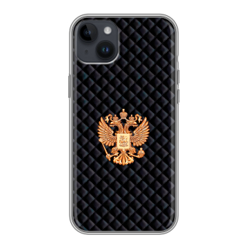 Силиконовый чехол на Iphone 14 Plus с принтом Герб России принт Силиконовый чехол на Iphone 14 Plus с принтом Герб России принт