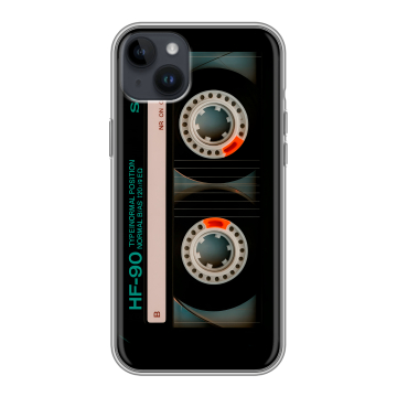 Силиконовый чехол на Iphone 14 Plus с принтом Кассета Силиконовый чехол на Iphone 14 Plus с принтом Кассета