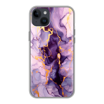 Силиконовый чехол на Iphone 14 Plus с принтом Мрамор Силиконовый чехол на Iphone 14 Plus с принтом Мрамор