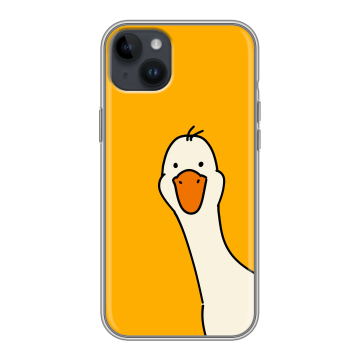Силиконовый чехол на Iphone 14 Plus с принтом Утка Силиконовый чехол на Iphone 14 Plus с принтом Утка
