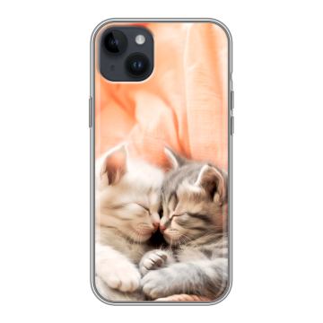 Силиконовый чехол на Iphone 14 Plus с принтом Котята Силиконовый чехол на Iphone 14 Plus с принтом Котята