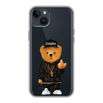 Силиконовый чехол на Iphone 14 Plus с принтом Мишка Силиконовый чехол на Iphone 14 Plus с принтом Мишка