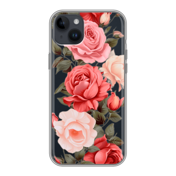 Силиконовый чехол на Iphone 14 Plus с принтом Розы Силиконовый чехол на Iphone 14 Plus с принтом Розы