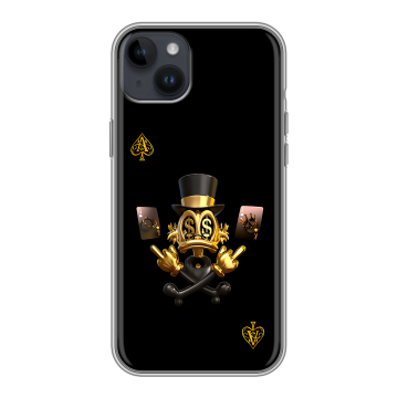 Силиконовый чехол на Iphone 14 Plus с принтом Золотой скрудж макдак Силиконовый чехол на Iphone 14 Plus с принтом Золотой скрудж макдак